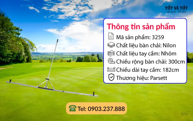 Bàn chải gạt sương sân golf